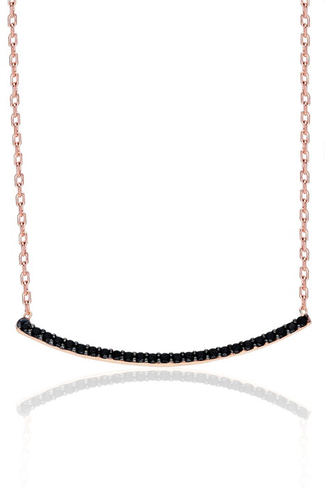 Heliophilia Silver Collar de Plata de Ley 925 en Oro Rosa y Negro Heliophilia Silver Collar de Plata de Ley 925 en Oro Rosa y Negro